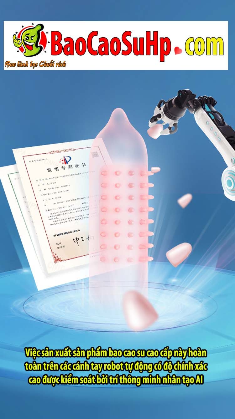 Bao cao su đệm khí gai lớn Mizzzee Bigmom G kích thích điểm G Bao cao su đệm khí gai lớn Mizzzee Bigmom G kích thích điểm G