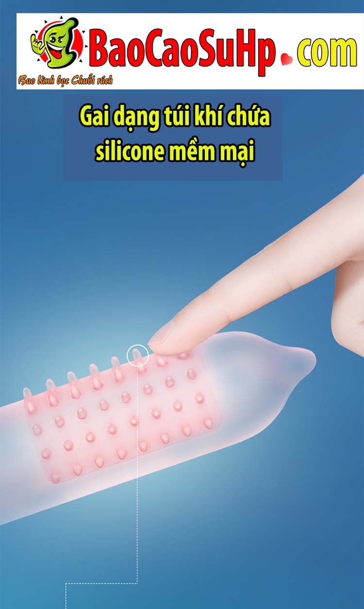 Bao cao su đệm khí gai lớn Mizzzee Bigmom G kích thích điểm G Bao cao su đệm khí gai lớn Mizzzee Bigmom G kích thích điểm G