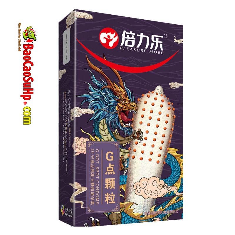 Bao cao su gai blue Dragon 520 hạt gai kích thích điểm G 