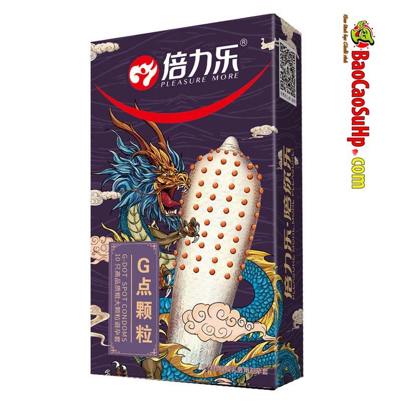 Bao cao su gai Blue Dragon 520 hạt nổi to bền bỉ kích thích điểm G