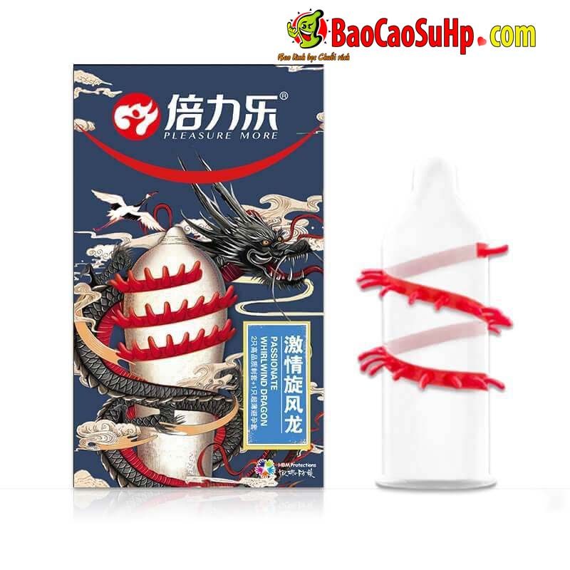 Bao Cao Su Gai Xoắn Passinote Whirl Wind Dragon Kích Thích Mạnh