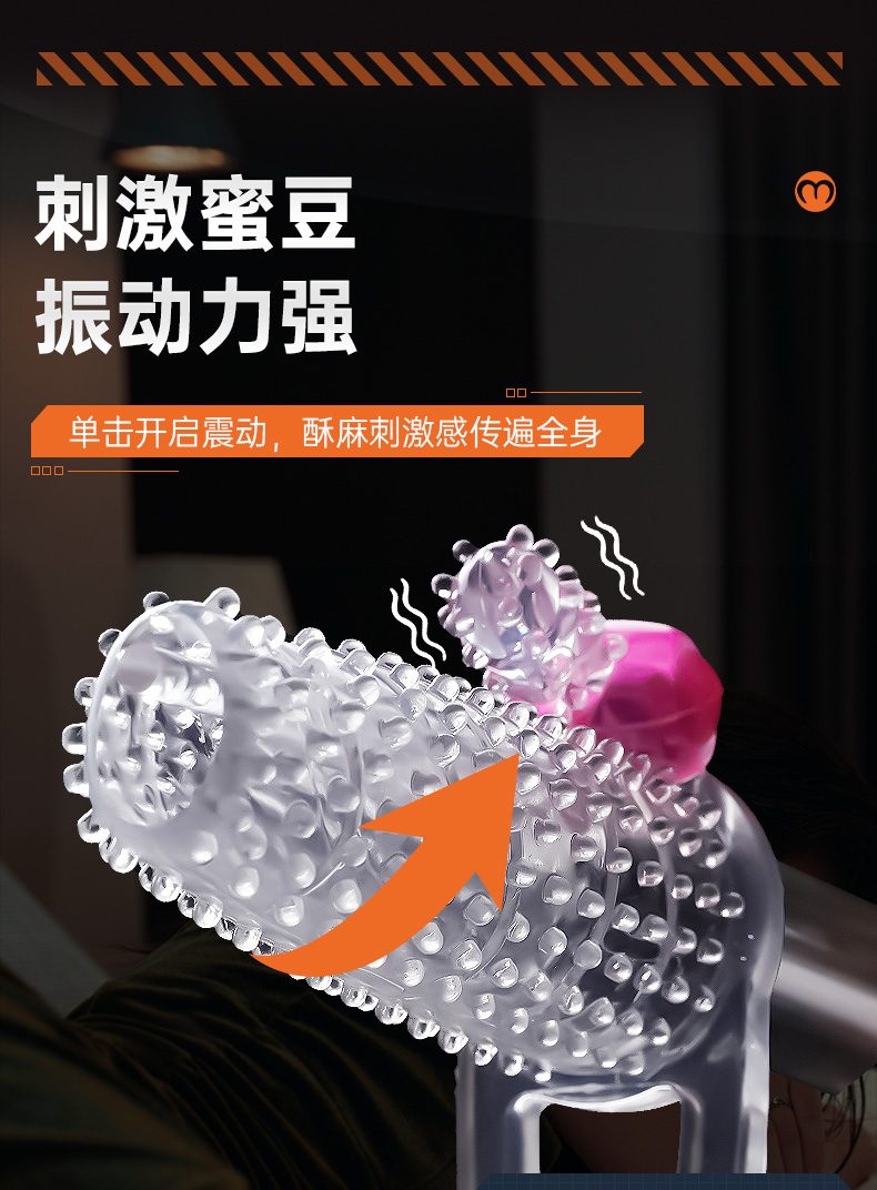 Bao cao su donden Mizzzee WLF bi nổi rung tăng kích thước, khoái cảm cao