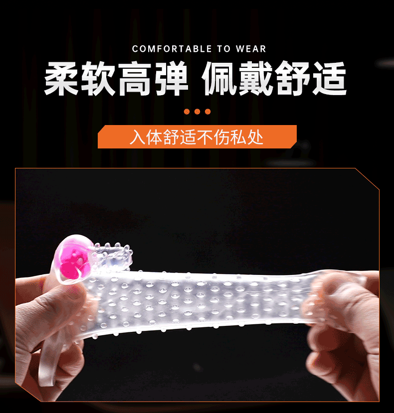 Bao cao su donden Mizzzee WLF bi nổi rung tăng kích thước, khoái cảm cao
