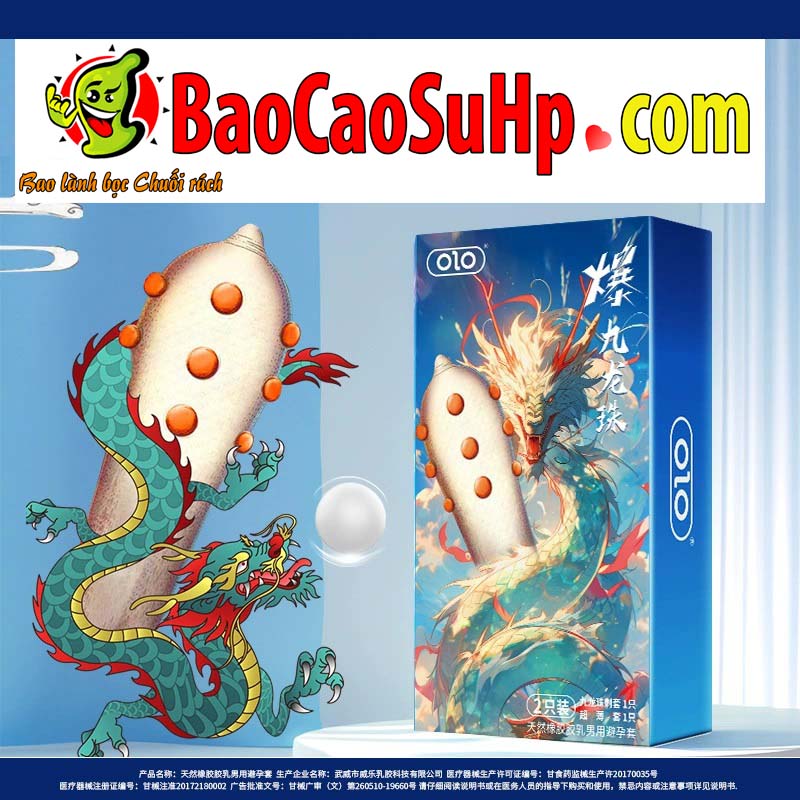 OLO Bi Cuu Long Condom Bold Textured Pleasure Booster