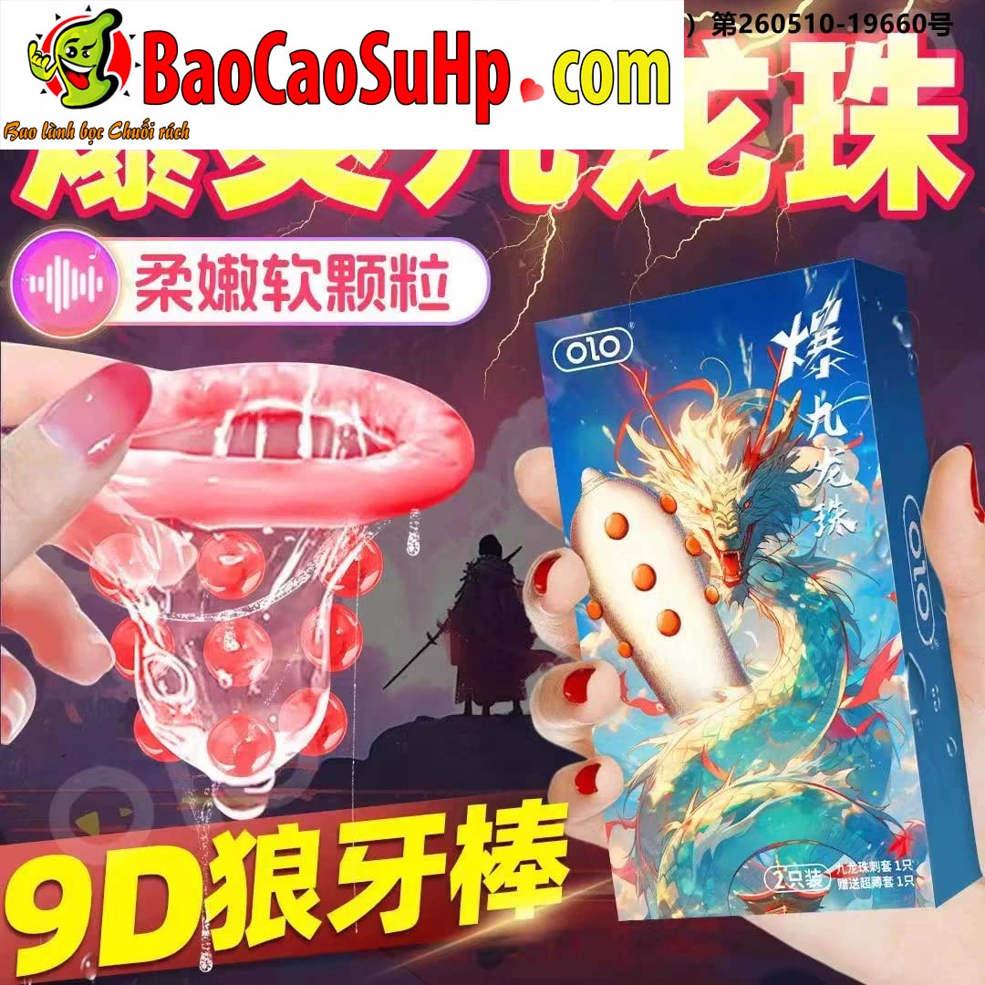 OLO Bi Cuu Long Condom Bold Textured Pleasure Booster