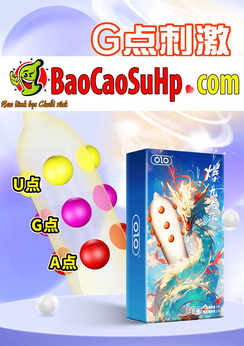 Bao cao su OLO Bi Cửu Long Châu bùng nổ cảm xúc cuộc yêu đỉnh cao