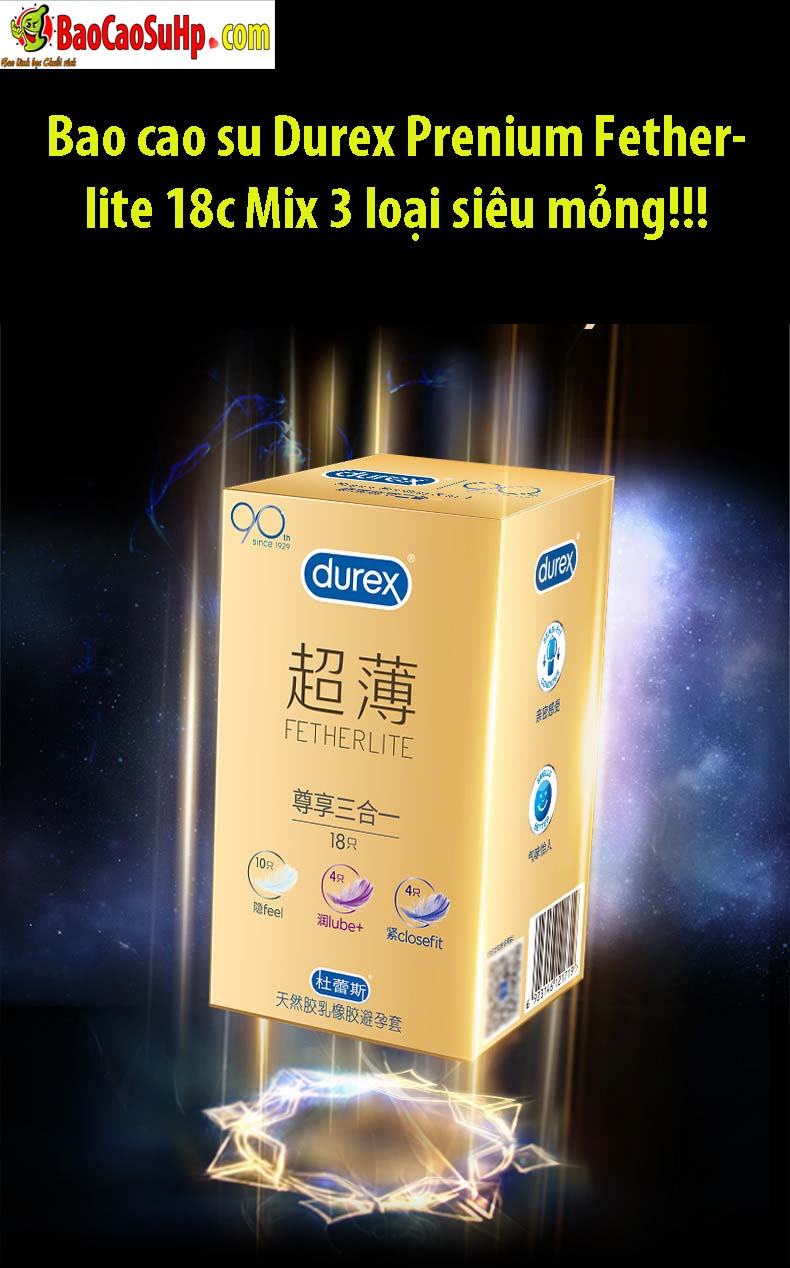 Durex Premium Featherlite Ultra Thin Condoms 18pcs Mix