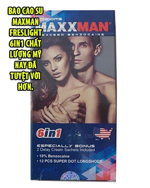  Thông tin Bao cao su Maxman Freslight 6in1 chất lượng Mỹ nay đã tuyệt vời hơn.  giá tốt 