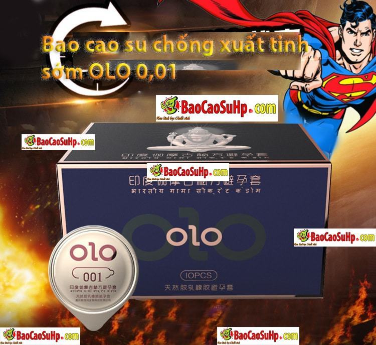 Bao cao su OLO siêu mỏng 0.01g bảo vệ an toàn kích thích mạnh