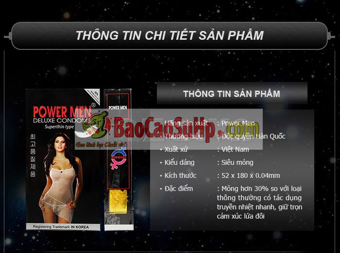 Cung cấp Bao cao su Power Men 2 in 1 Super Thin hàng mới về