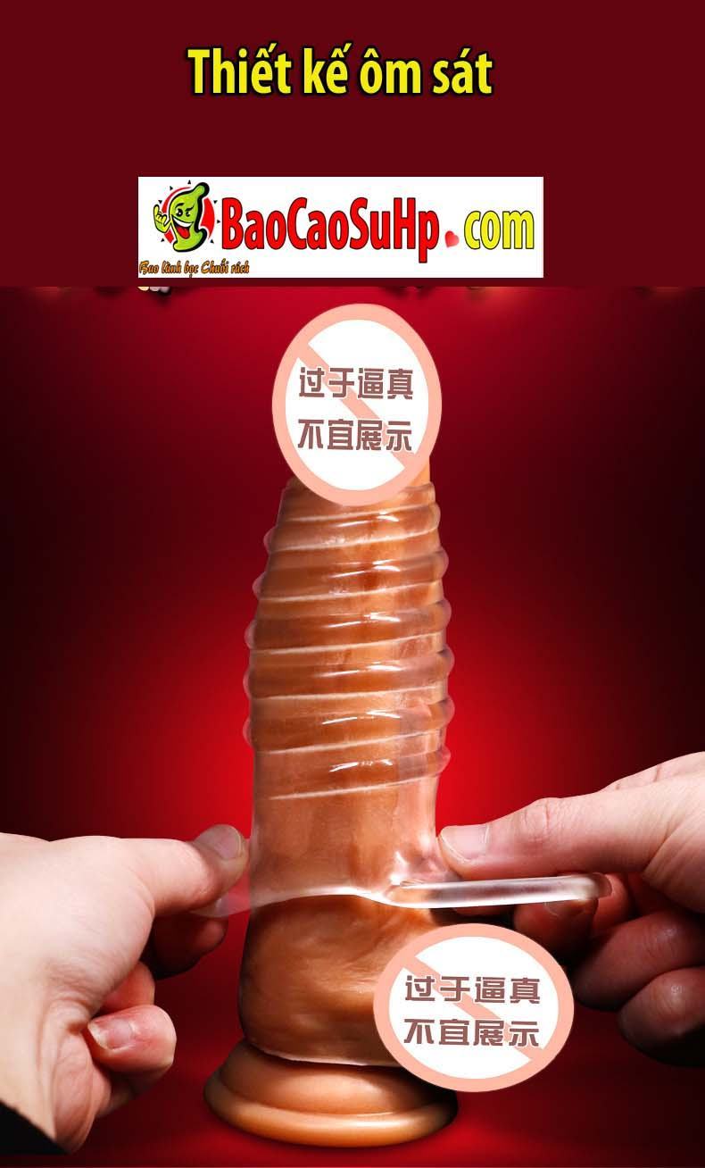 Donden Invisible Crybe Clear Ribbed Condom Safe & Discreet