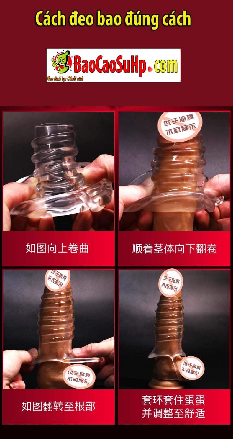  Phân phối Bao cao su donden Invisible Crybe gân nổi trong suốt hàng mới về