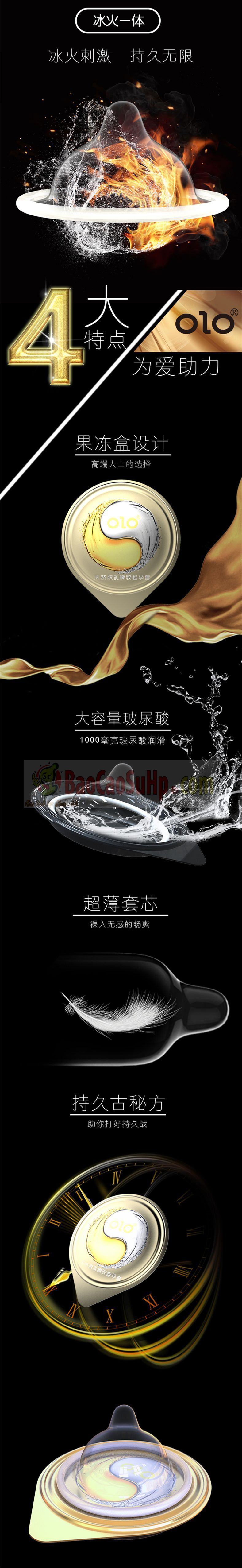 Olo Ice and Fire Ultra-Thin High Quality Condoms