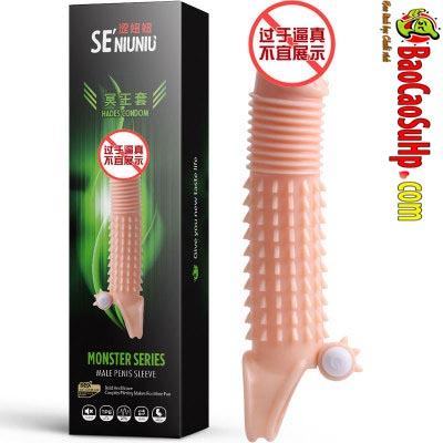 Bao cao su donden siêu khủng gân gai xoắn rung monster series hot 