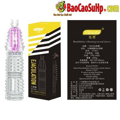 Bao cao su donzen sừng bò rung đầu siêu kích thích dài to tăng khoái cảm 