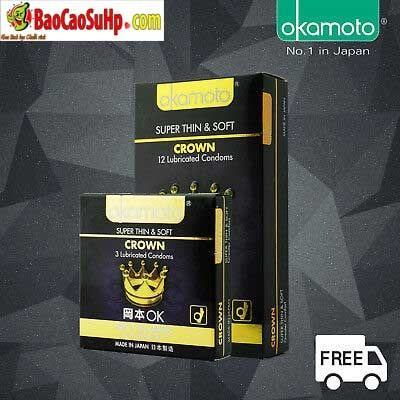  Phân phối Bao cao su Okamoto Crown siêu mỏng và mềm mại tốt nhất thế giới hàng xách tay