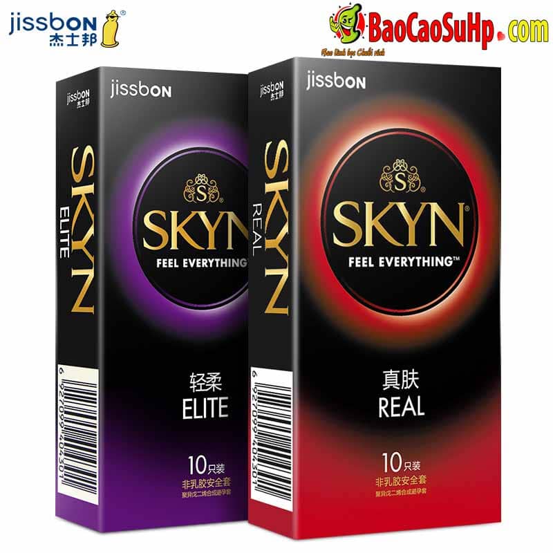 Bao cao su SKYN Elite Real siêu mềm mượt chống dị ứng latex-free