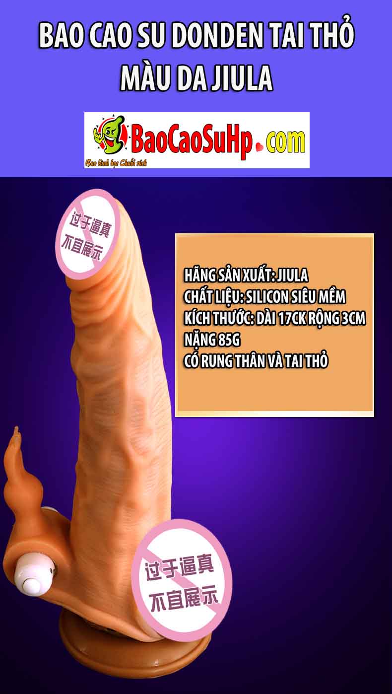  Bán Bao cao su donden tai thỏ màu da Jiula nhập khẩu