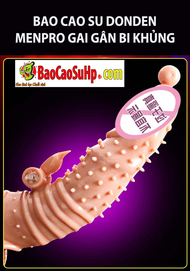 Bao cao su Donden Menpro gai gân bi cực khoái rung siêu mượt