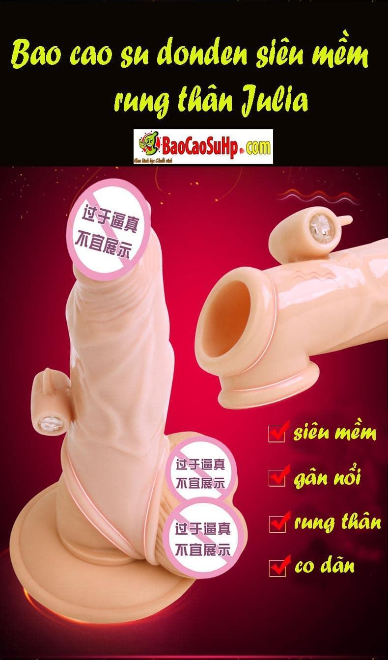  Địa chỉ bán Bao cao su donden siêu mềm rung thân Julia hàng mới về