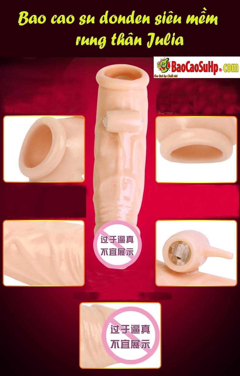 Julia Soft Rigid Stimulating Vibrating Condom Ultra Thin Pleasure