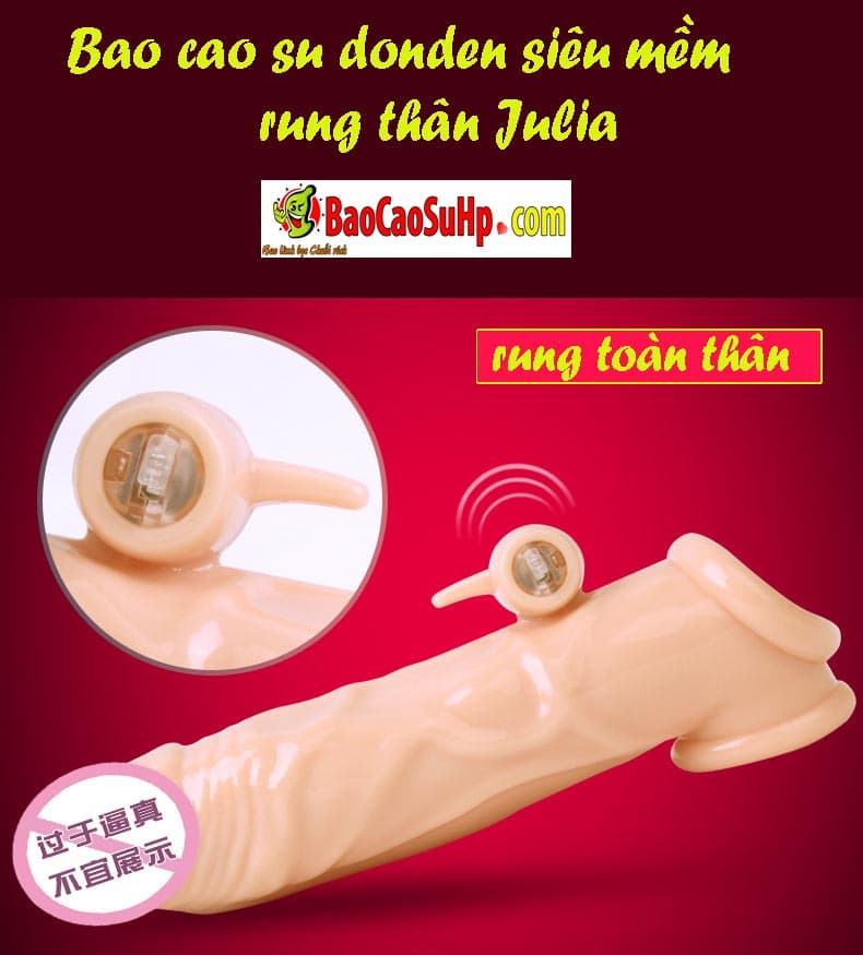 Julia Soft Rigid Stimulating Vibrating Condom Ultra Thin Pleasure