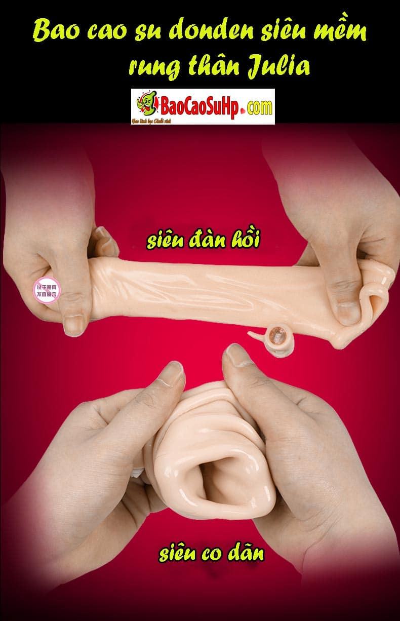  Địa chỉ bán Bao cao su donden siêu mềm rung thân Julia hàng mới về