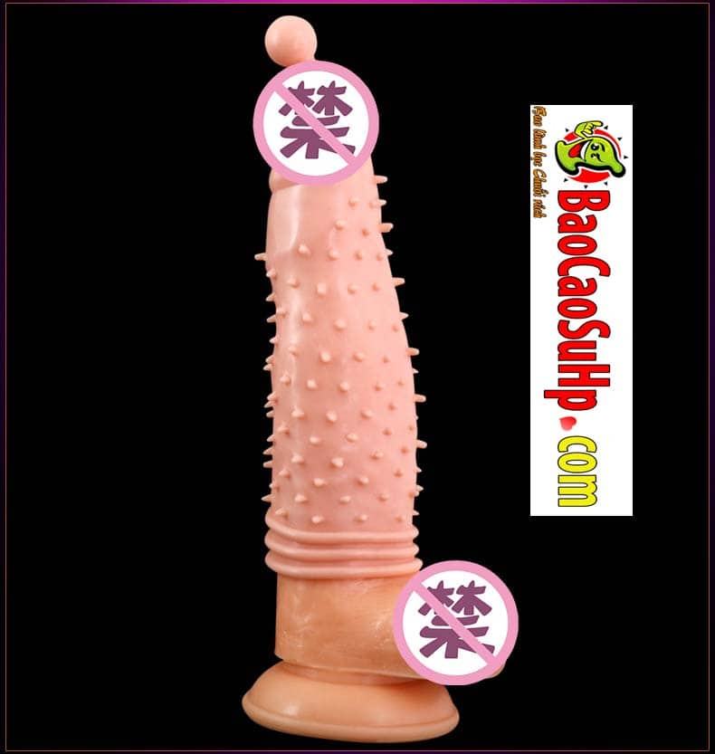 BigBaby Soft Spiked Vibrating Condom Penis Extender
