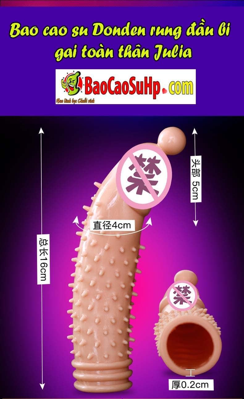 Bao cao su đôn dên bi rung BigBaby siêu mềm