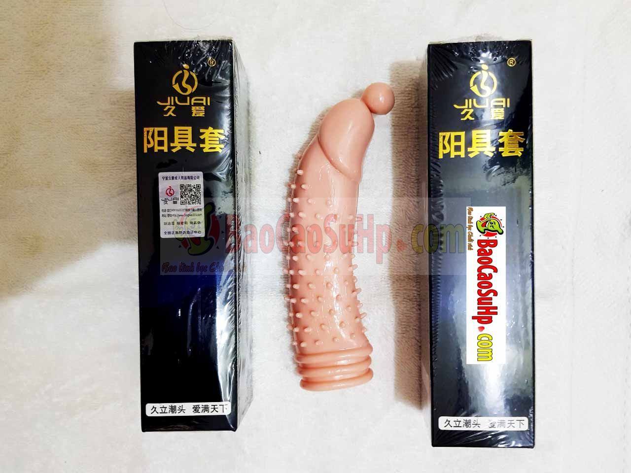 BigBaby Soft Spiked Vibrating Condom Penis Extender