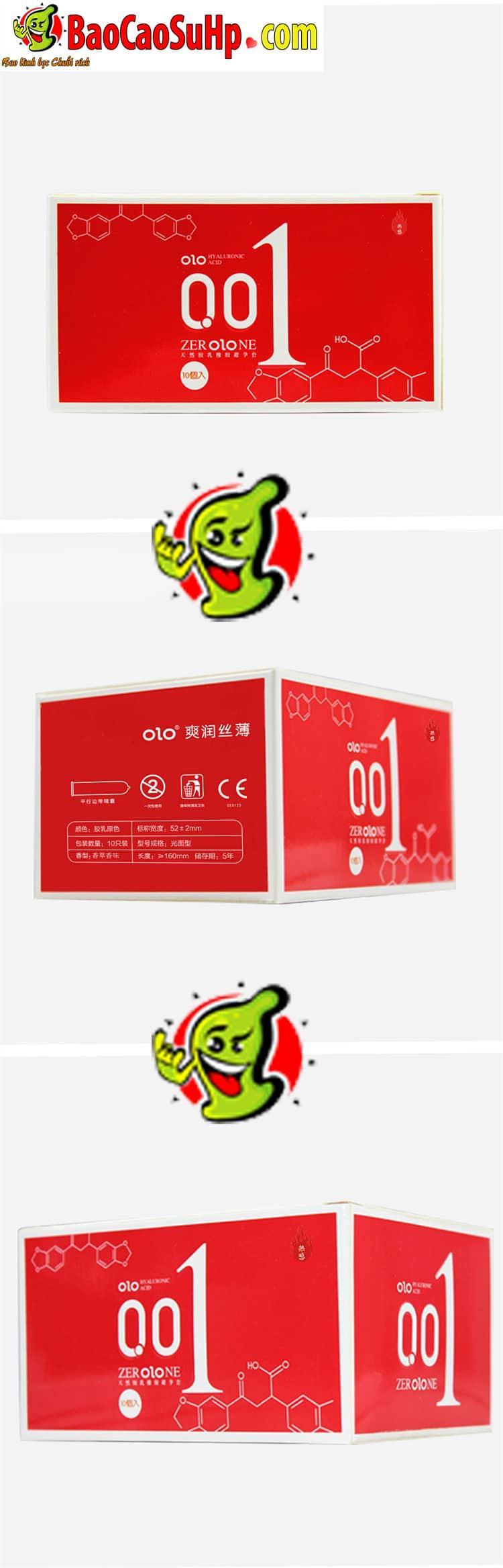 OLO Ultra-Thin Warm Red Condom for Exciting Sensation