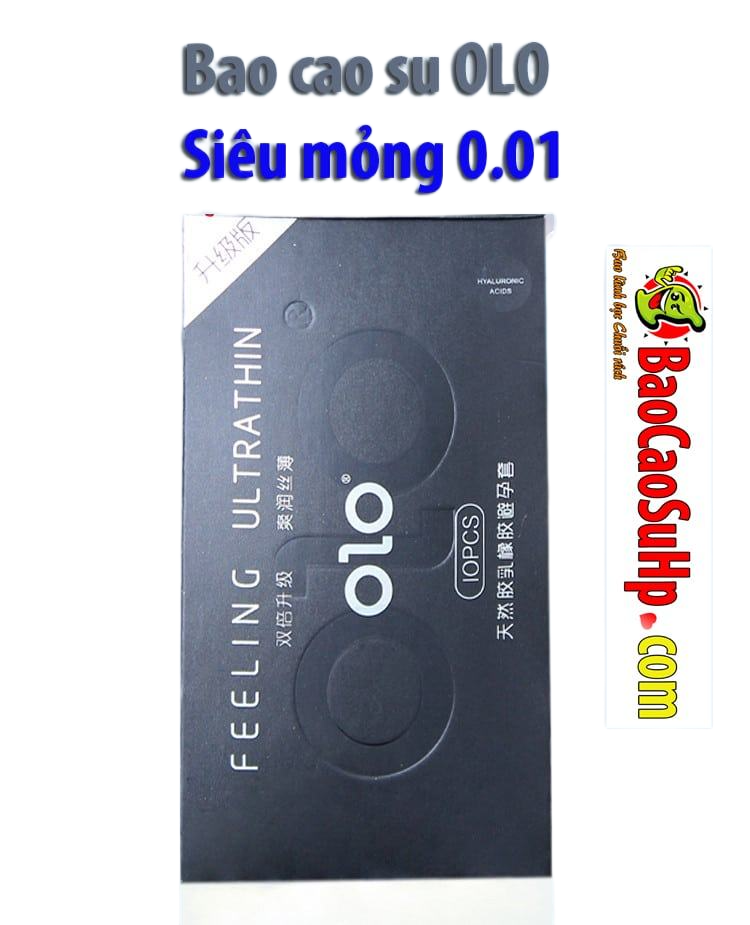 Bao cao su OLO 0.01 cực mỏng siêu phẩm siêu an toàn, siêu mềm 