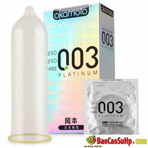 Okamoto Platinum 0.03 Ultra Thin Japanese Premium Condom 3-Pack