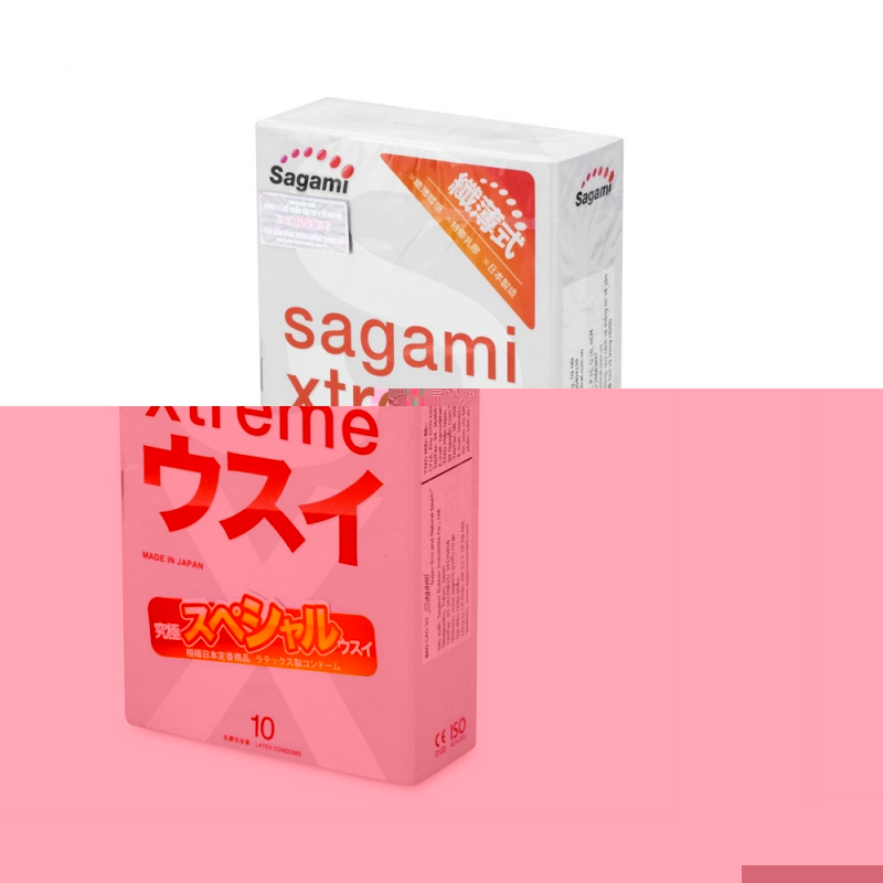 Bao cao su siêu mỏng Sagami Xtreme an toàn kéo dài quan hệ dễ chịu 