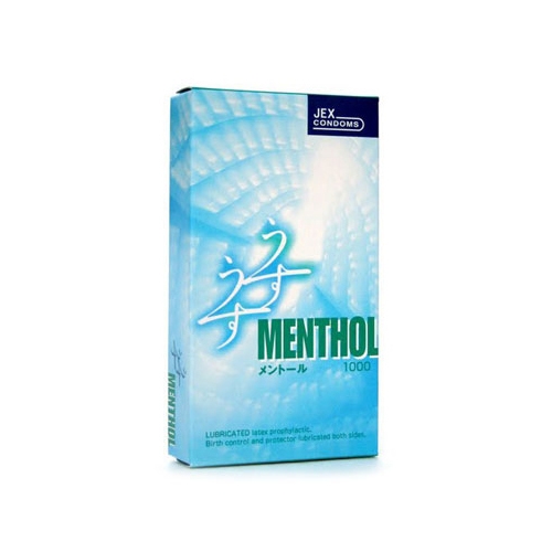 Bao cao su siêu mỏng JEX UsuUsu Menthol kéo dài thời gian quan hệ 