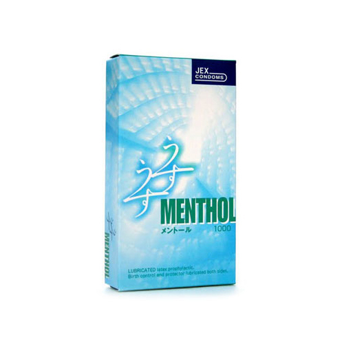 Bao cao su JEX UsuUsu Menthol siêu trơn siêu mỏng tăng cảm giác thật