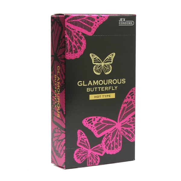 Bao cao su Jex Glamcurous Butterfly hot 1000 hộp 12 cái 