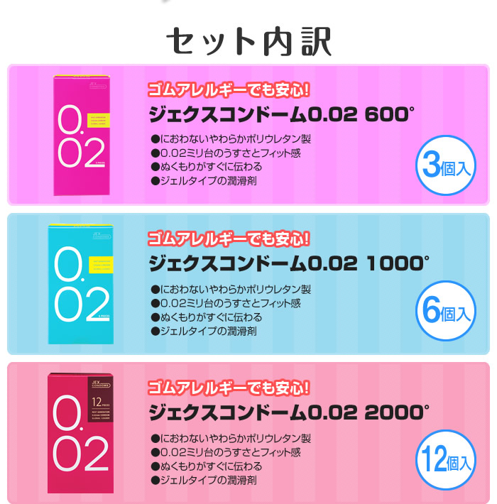 Jex ultra thin condom 0.02mm Japan lubricated 3pcs