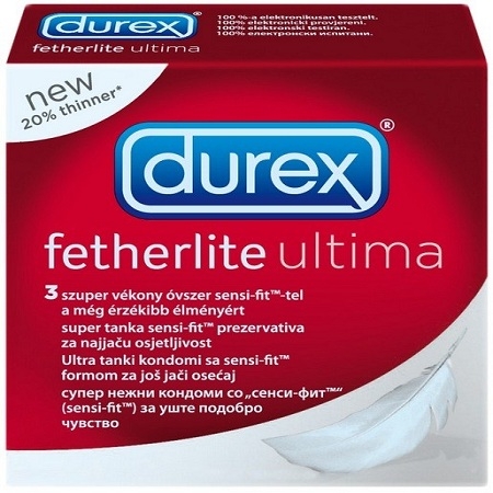 Bao Cao Su Durex Fetherlite Ultima Siêu Mỏng An Toàn 3 Chiếc 