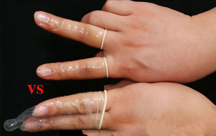 Ultra Thin Finger Condom Female Male Stimulation