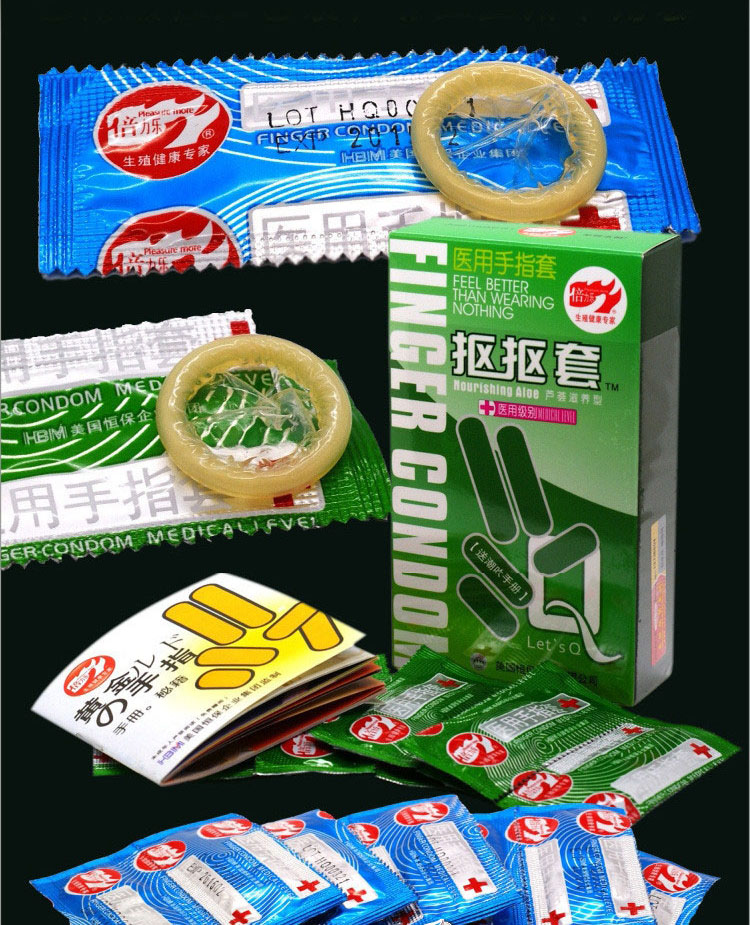 Ultra Thin Finger Condom Female Male Stimulation