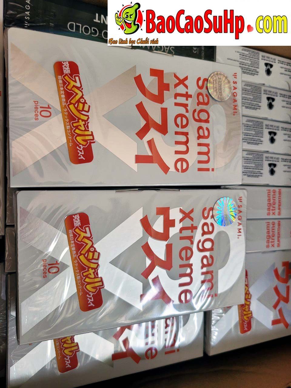 Bao cao su Sagami Xtreme Super Thin siêu mỏng truyền nhiệt tốt 
