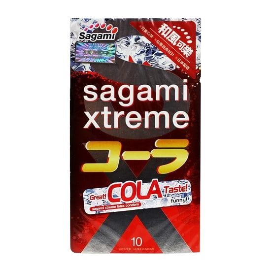 Bao cao su Sagami Xtreme Cola siêu mỏng truyền nhiệt co giãn tốt 