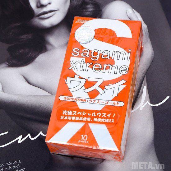 Sagami Gold Orange Thin Natural Rubber Condoms 10pcs