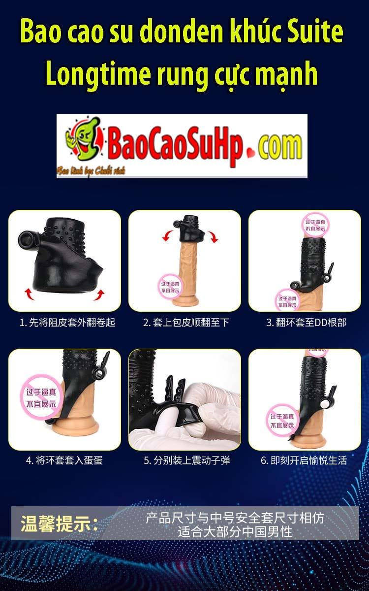 Bao cao su đôn dên khúc Suite Longtime rung cực mạnh kích thích cực đỉnh