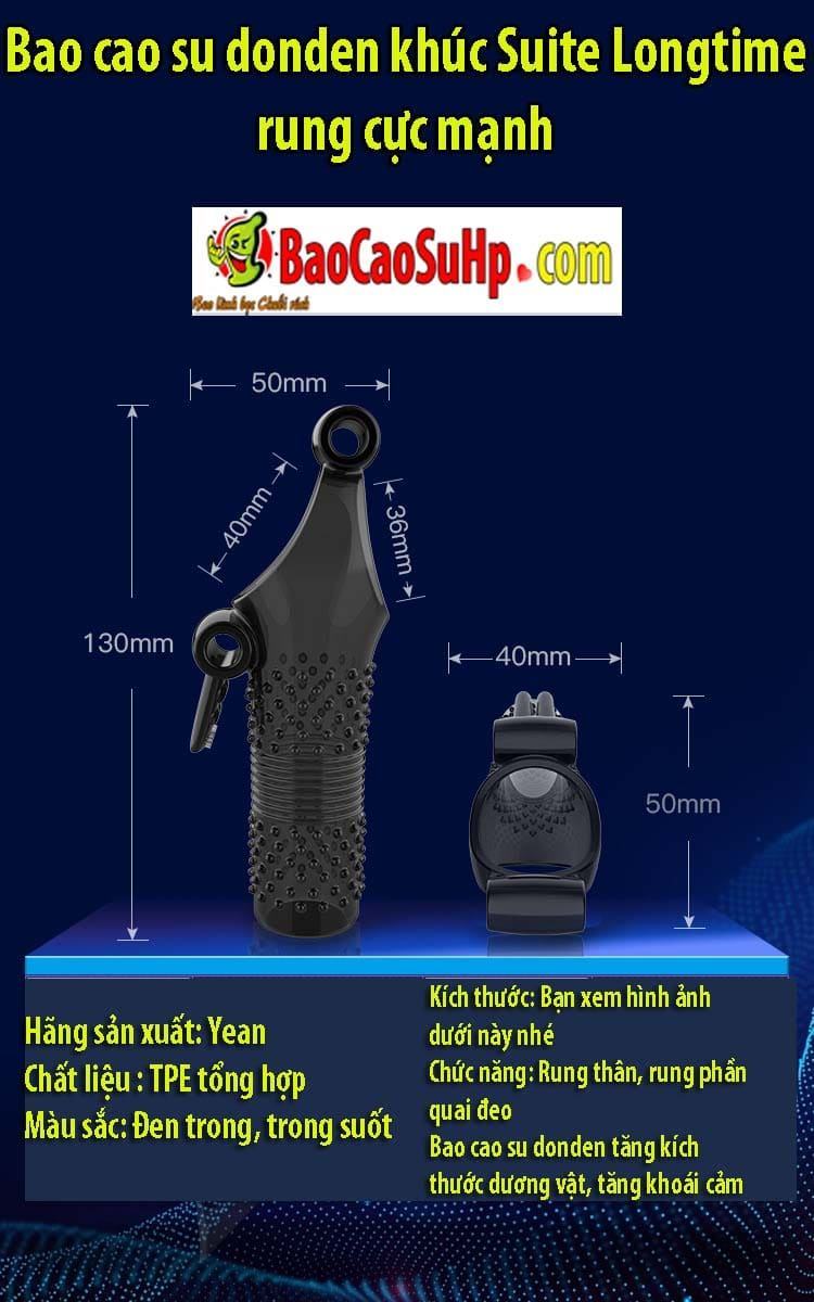 Bao cao su đôn dên khúc Suite Longtime rung cực mạnh kích thích cực đỉnh