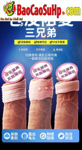 Bao cao su donden khúc giữa ForeSkin siêu mềm tăng khoái cảm