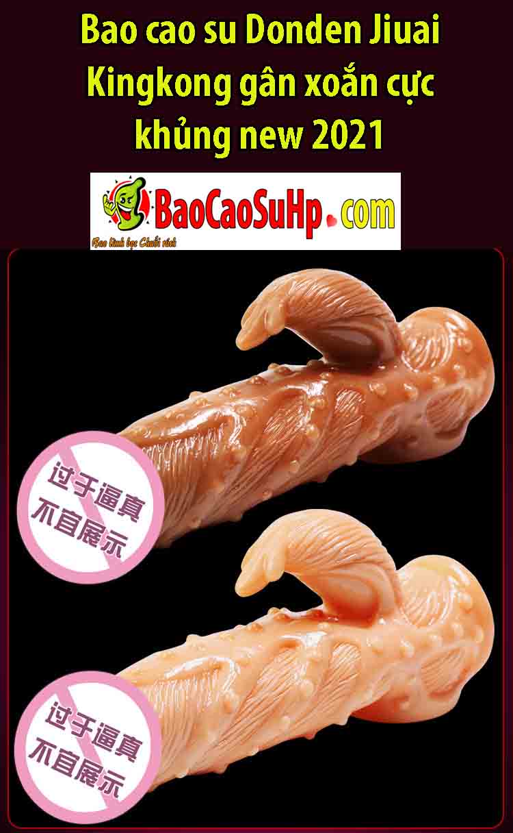 Bao cao su Donden JS 001 siêu gai xoắn khủng kích thích đê mê