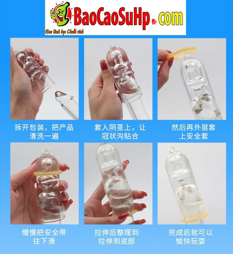 Bao cao su donden JS002 tăng kích thước khoái cảm cực đã