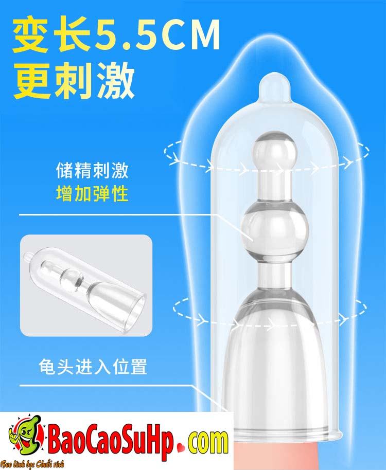Bao cao su donden JS002 tăng kích thước khoái cảm cực đã